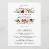 ブルグ素朴ンディ赤面秋結婚フローラ式 プログラム (正面)