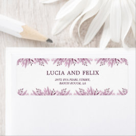 ブルグ葉ンディ結婚差出人住所 ラベル