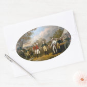 ブルゴイン将軍の降伏 – 1822 楕円形シール (封筒)