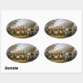 ブルゴイン将軍の降伏 – 1822 楕円形シール (シート)