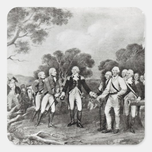 ブルゴイン・サラトガ将軍の降伏 スクエアシール (正面)