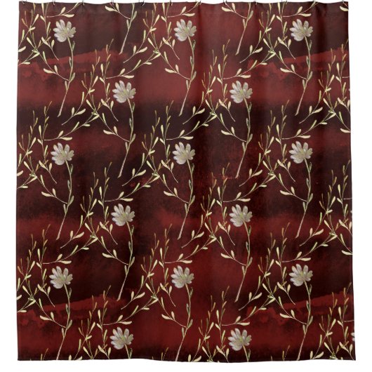 ブルゴエレガントンディフローラ シャワーカーテン (正面)