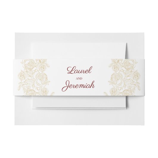 ブルゴエレガントンディ&ゴールデンバラ 招待状ベリーバンド (正面例)