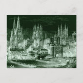 ブルゴスのカテドラルのゴシック様式版木、銅版、版画の陰性のヴィンテージ ポストカード (正面)
