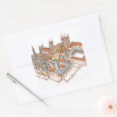 ブルゴス大聖堂。スペイン スクエアシール (封筒)