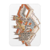 ブルゴス大聖堂。スペイン マグネット (縦)