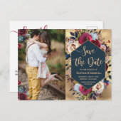 ブルゴモダンンディ海軍のフローラ写真保存日 案内ポストカード (正面/裏面)