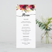 ブルゴンディシンプルフローラ3コース結婚のメニュー メニュー (スタンド正面)