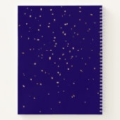 ブルゴンディネービーブルーフローラブライダルシャワーゲストハウス ノートブック (裏面)