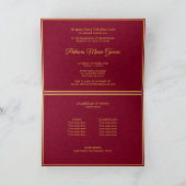 ブルゴンディフローラつる植物と写真キンセアニェラ カード (内部)