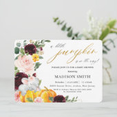 ブルゴンディフローラパンプキンエレファントベビーシャワー    招待状 (スタンド正面)