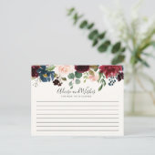 ブルゴンディブーケ |ベビーシャワーアドバイス ポストカード (スタンド正面)