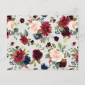 ブルゴンディブーケ |ベビーシャワーアドバイス ポストカード (裏面)