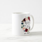 ブルゴンディブーケ |花嫁の母 コーヒーマグカップ (正面右)