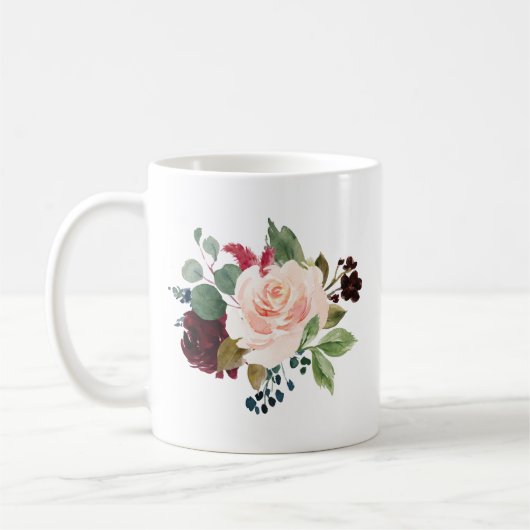 ブルゴンディブーケ |花嫁の母 コーヒーマグカップ (左)