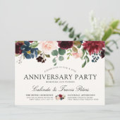 ブルゴンディブーケ |記念日パーティー 招待状 (スタンド正面)