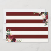 ブルゴンディブーケ |記念日パーティー 招待状 (裏面)