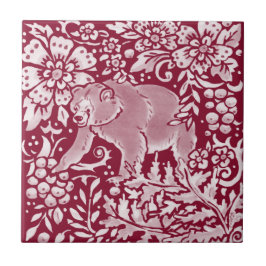 ブルゴンディベアウッドランド森林動物フローラ  タイル