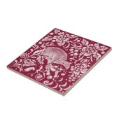 ブルゴンディラクーンウッドランド森林動物フローラ タイル (側面)