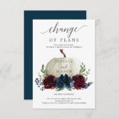 ブルゴンディ海軍パンプキン計画変更発表 招待状 (正面/裏面)