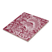 ブルゴンディ・ウッドランド・リス森林動物フローラ   タイル (側面)