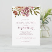 ブルゴーディマルサラ秋フローラブライダルシャワー 招待状 (スタンド正面)