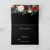 ブルゴーニエレガントーフローラ水の色ありがとう カード (内部)