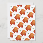 ブルゴーニエレガントー紅葉秋30歳の誕生日 招待状 (裏面)