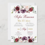 ブルゴーニスペインのーフローラキンセアニェラ 招待状 (正面)