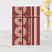 ブルゴーニモダンー従業員記念日カード カード (黄色い花)