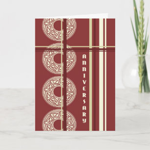 ブルゴーニモダンー従業員記念日カード カード