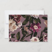 ブルゴーニモダンー&クリーム牡丹フローラQRコード 出欠カード (裏面)