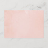 ブルゴーニュおよび赤面幾何学的ブライダルシャワー表示 エンクロージャーカード (裏面)