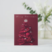 ブルゴーニュお洒落ークリスマスツリー ポストカード (スタンド正面)
