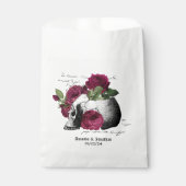 ブルゴーニュお洒落ーフローラスカルゴシック結婚ズ フェイバーバッグ (正面)