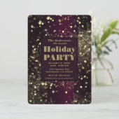 ブルゴーニュきらめく金ゴールドライツグラムホリデーパーティー 招待状 (スタンド正面)