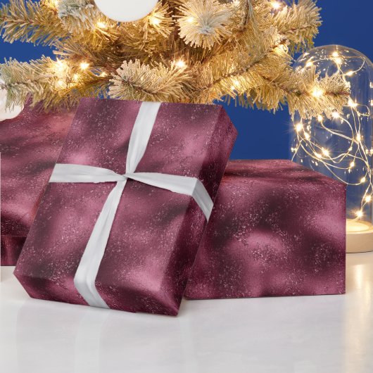 ブルゴーニュさくらんぼグリッターグリッツ ラッピングペーパー (クリスマス)