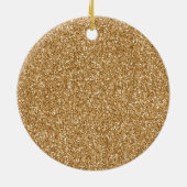 ブルゴーニュさくらんぼ金ゴールドグリッタークリスマスツリー セラミックオーナメント (裏面)