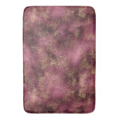 ブルゴーニュさくらんぼ金ゴールドグリッターグリッツ バスマット (正面縦)