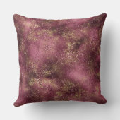 ブルゴーニュさくらんぼ金ゴールドグリッタースパークル クッション (裏面)