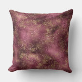 ブルゴーニュさくらんぼ金ゴールドグリッタースパークル クッション (正面)