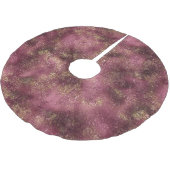 ブルゴーニュさくらんぼ金ゴールドグリッタースパークル ブラッシュドポリエステルツリースカート (アングル)