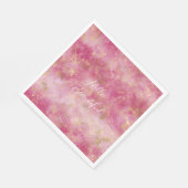 ブルゴーニュさくらんぼ金ゴールド グラデーション スタンダードランチョンナプキン (角)