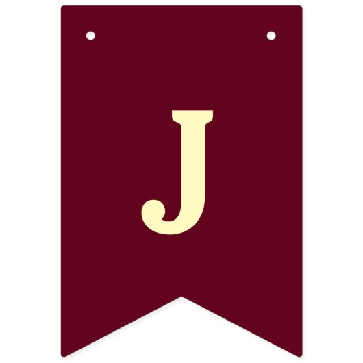 ブルゴーニュたった今結婚しました結婚の旗 バンティングフラッグ (第2の旗)