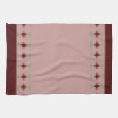 ブルゴーニュで埃っぽいバラ キッチンタオル (横)