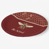 ブルゴーニュで親切なハチとハチの巣を作る ペーパープレート (アングル)