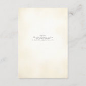 ブルゴーニュとアイボリーエレガントフローラ エンクロージャーカード (裏面)