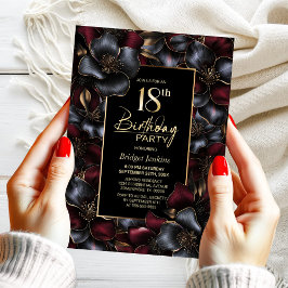ブルゴーニュとグレイフローラ18thバースデーパーティー 招待状