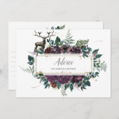 ブルゴーニュとグレーのフローラとStagアドバイス (正面/裏面)