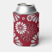 ブルゴーニュとグレーのフローラモノグラム 缶クーラー (缶裏面)